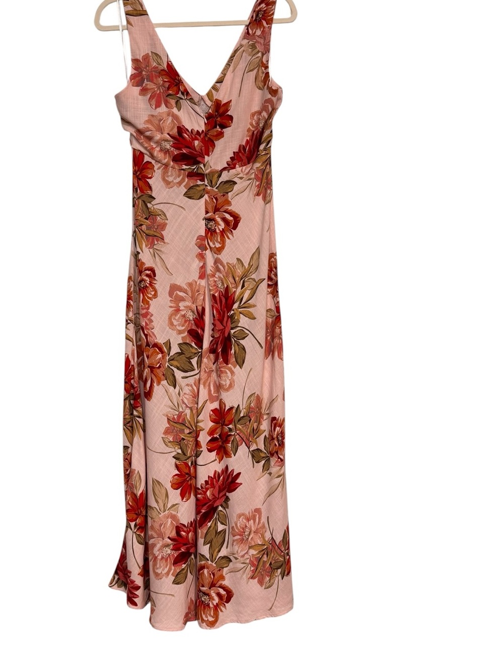 Paper Heart Anthropologie Mojito Floral Linen Maxi Dress NWT Boho Beach Size XS